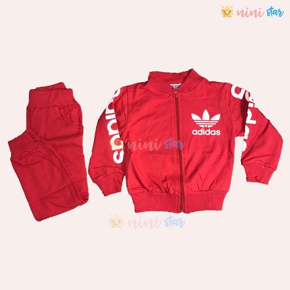 سویشرت شلوار adidas قرمز|نی نی استار