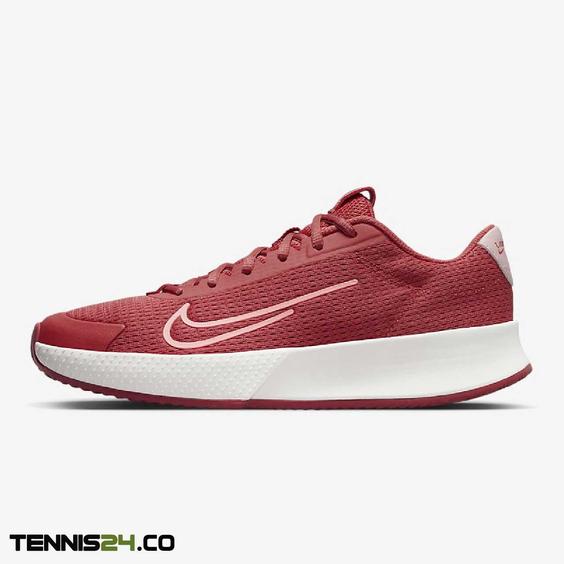 کفش تنیس زنانه نایک NikeCourt Vapor Lite 2 Clay- زرشکی|تنیس شاپ