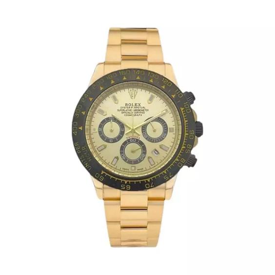 ساعت مچی مردانه رولکس دیتونا سه موتوره کرنوگراف  ROLEX DAYTONA GD-BK-GD|باسلام