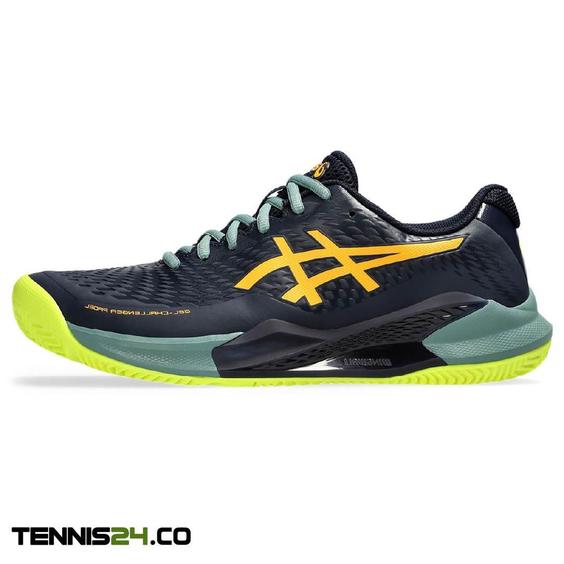 کفش تنیس مردانه اسیکس Asics Gel-Challenger Clay 14- مشکی/سبز|تنیس شاپ