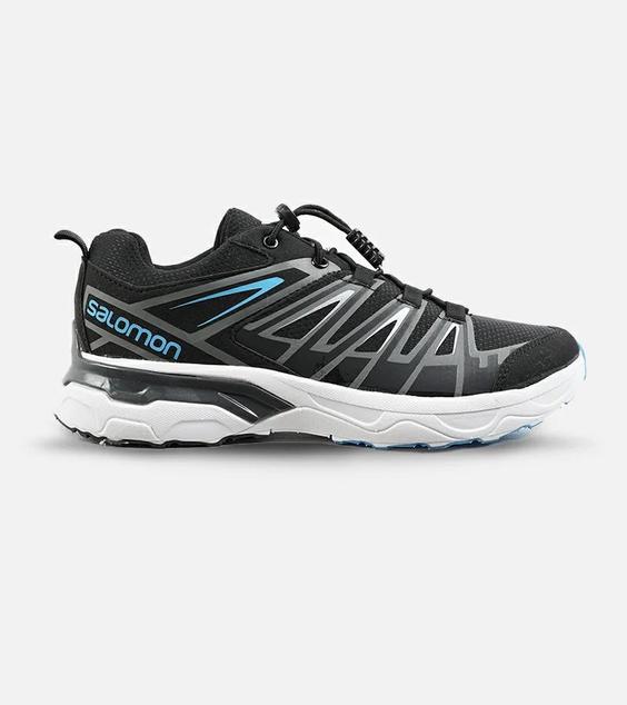 کفش کتانی مشکی آبی سفید سالومون Salomon | X ULTRA مدل 3077|لوزی