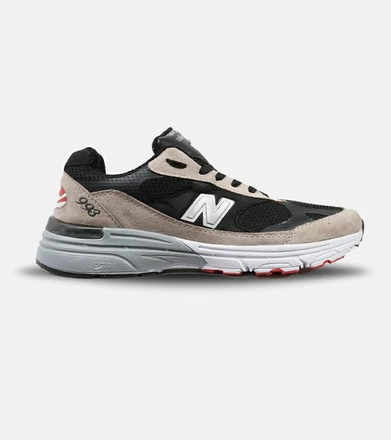 کفش کتانی بزرگ پا مشکی کرم NEW BALANCE 993 مدل 4230|لوزی