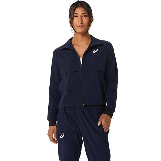 سویشرت تنیس زنانه اسیکس Asics Match Jacket- سرمه ای|تنیس شاپ