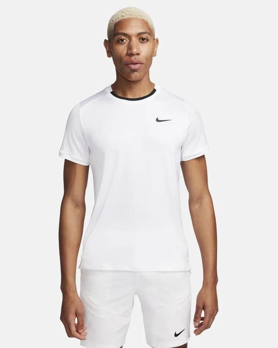 تی شرت تنیس مردانه نایک NikeCourt Advantage Dri-FIT- سفید|تنیس شاپ