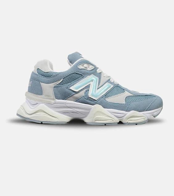 کفش کتانی زنانه سفید آبی کرم NEW BALANCE 9060 مدل 4317|لوزی