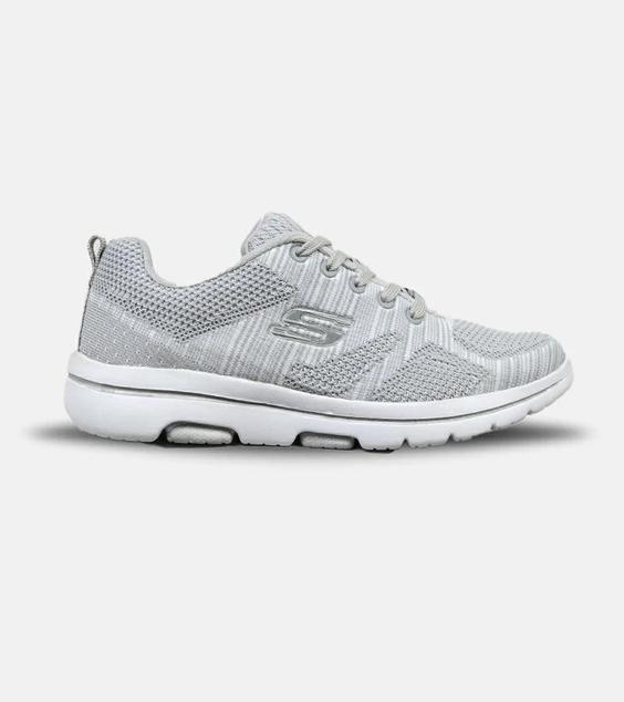 کفش کتانی طبی ورزشی طوسی سفید SKECHERS ULTRA GO مدل 4560|لوزی