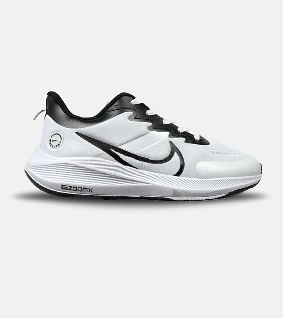 کفش کتانی مردانه سفید مشکی NIKE AIR zoomx مدل 4986|لوزی