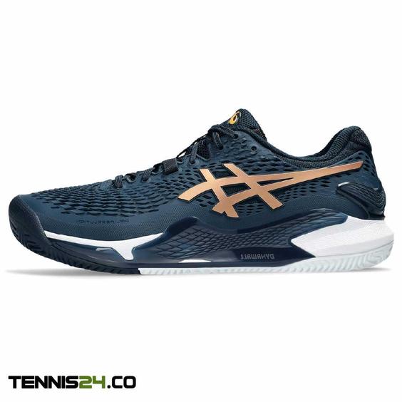 کفش تنیس مردانه اسیکس Asics Gel-Resolution 9 Clay- سرمه ای|تنیس شاپ