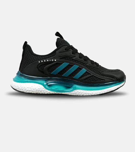 کفش کتانی مردانه مشکی آبی ADIDAS UltraBoost مدل 4710|لوزی