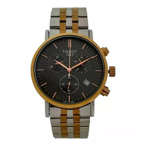 ساعت مچی مردانه تیسوت سه موتوره کرنوگراف  TISSOT 1853 NO2438 SR-RG-BK|باسلام