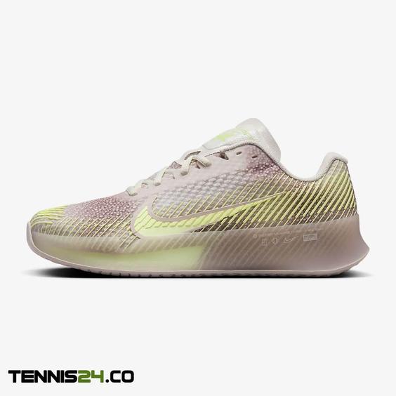 کفش تنیس زنانه نایک NikeCourt Air Zoom Vapor 11 Premium- کرمی|تنیس شاپ