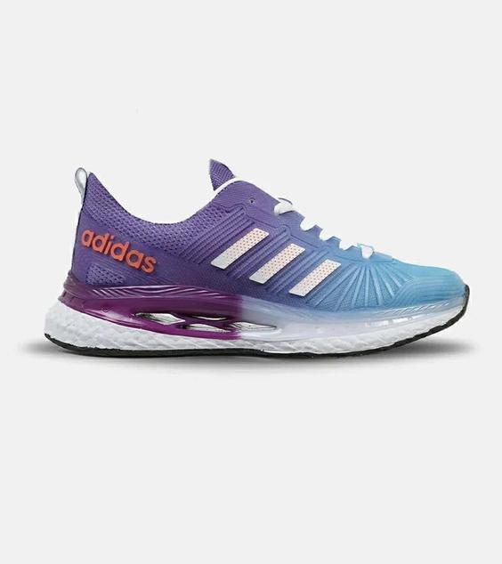 کفش کتانی مردانه بنفش آبی ADIDAS running مدل 4351|لوزی