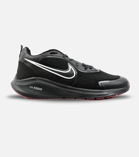 کفش کتانی بزرگ پا مشکی نایک NIKE PEGASUS V10 مدل 3103|لوزی