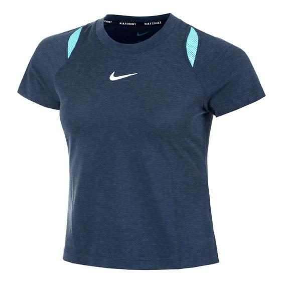 تی شرت تنیس زنانه نایک NikeCourt Advantage Dri-FIT- سرمه ای|تنیس شاپ