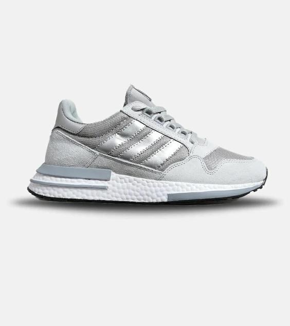 کفش کتانی مردانه طوسی نقره ای ADIDAS ZX 500 مدل 6276|لوزی