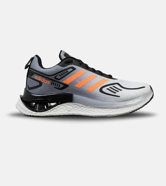 کفش کتانی سفید مشکی نارنجی ADIDAS RUNNING shoes مدل 4460|لوزی