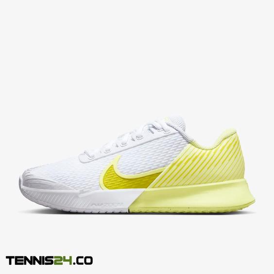 کفش تنیس زنانه نایک NikeCourt Air Zoom Vapor Pro 2- سفید/زرد|تنیس شاپ