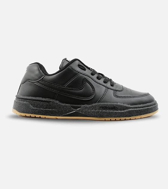 کفش کتانی بزرگ پا مشکی زیر کرم NIKE AIR FORCE مدل 3109|لوزی