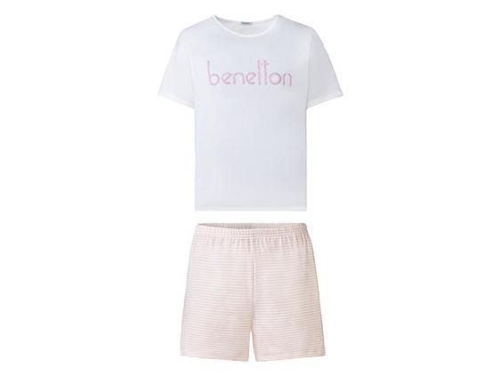 ست تیشرت شورتک زنانه برند benetton کد ۳۰۹۶۳p00u Womens pijamas|کی استوک