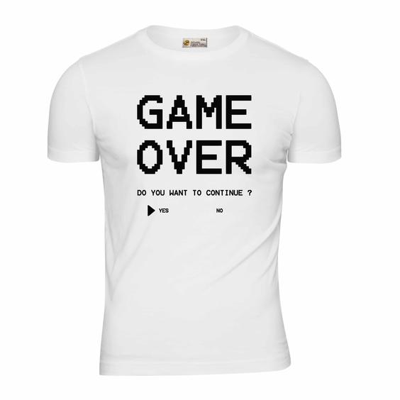 تیشرت آستین کوتاه طرح Game Over|پاتیلوک