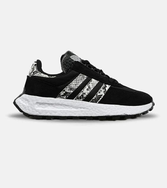 کفش کتانی مردانه مشکی پوست ماری ADIDAS Forum Low مدل 4838|لوزی