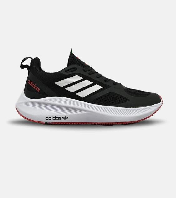 کفش کتانی مردانه مشکی سفید قرمز ADIDAS swift run 22 مدل 4809|لوزی