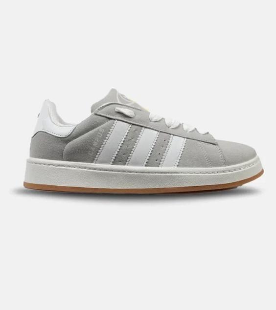 کفش کتانی بزرگ پا طوسی سفید ADIDAS Campus مدل 5168|لوزی