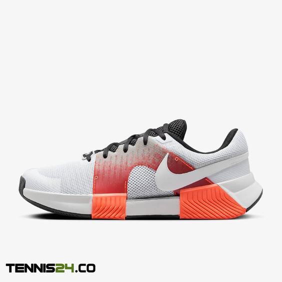 کفش تنیس مردانه نایک Nike Zoom GP Challenge 1 Premium Hard Court Tennis Shoe- سفید/نارنجی|تنیس شاپ