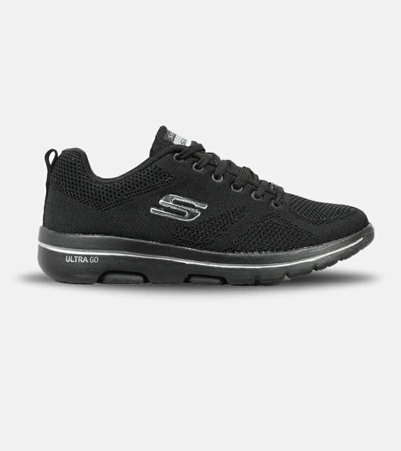 کفش کتانی طبی ورزشی مشکی SKECHERS ULTRA GO مدل 4557|لوزی