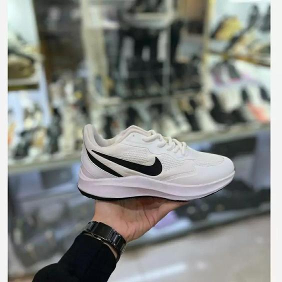 کتونی نایک سفید زنانه دخترانه کفش ونس اسپرت اسپورت شیک نایکی NIKE لژدار لژ دار طبی سبک ورزشی رانینگ راحت راحتی چرم نرم|باسلام