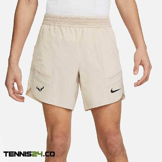 شلوارک تنیس مردانه نایک NikeCourt Dri-FIT ADV Rafa- کرم|تنیس شاپ