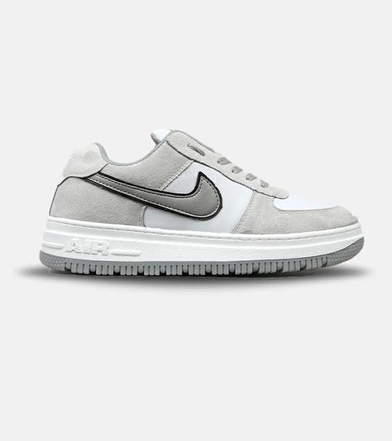 کفش کتانی بزرگ پا طوسی نایک NIKE AIR FORCE مدل 4098|لوزی