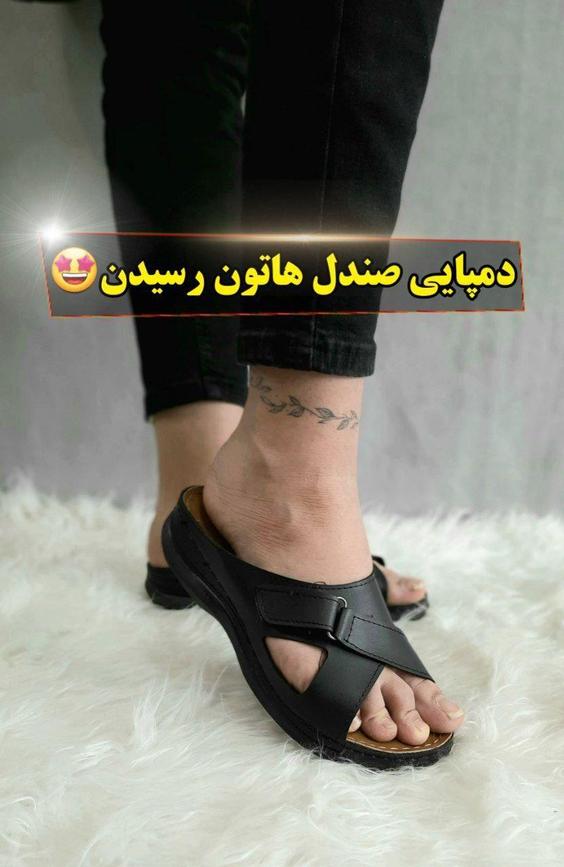 دمپایی صندل زنانه_مدل رویه چسبی|پسر بابا