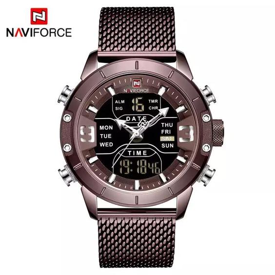 ساعت مردانه اورجینال برند اسکمی کد Naviforce 9153 - کافی|باسلام