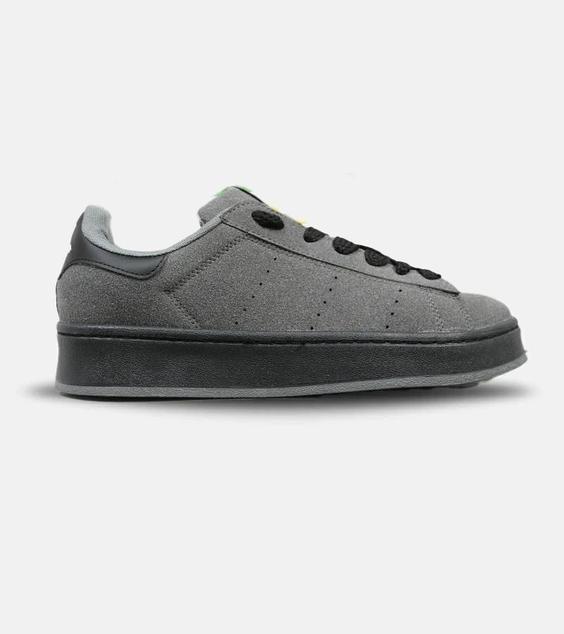 کفش کتانی مردانه طوسی مشکی ADIDAS stan smith مدل 4585|لوزی