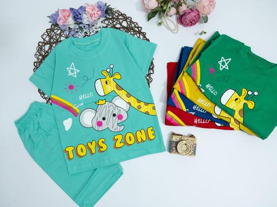 تیشرت شلوارک بچگانه TOYS ZONE|پارسا مد