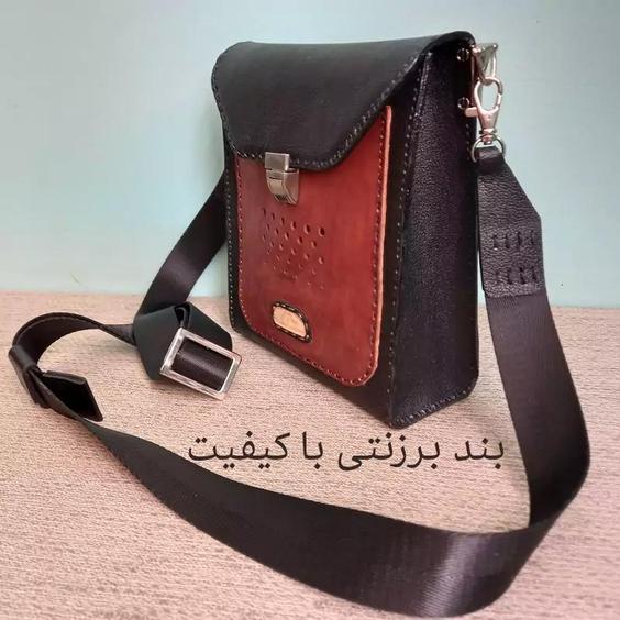 کیف رودوشی چرم طبیعی مردانه D.L.098|باسلام