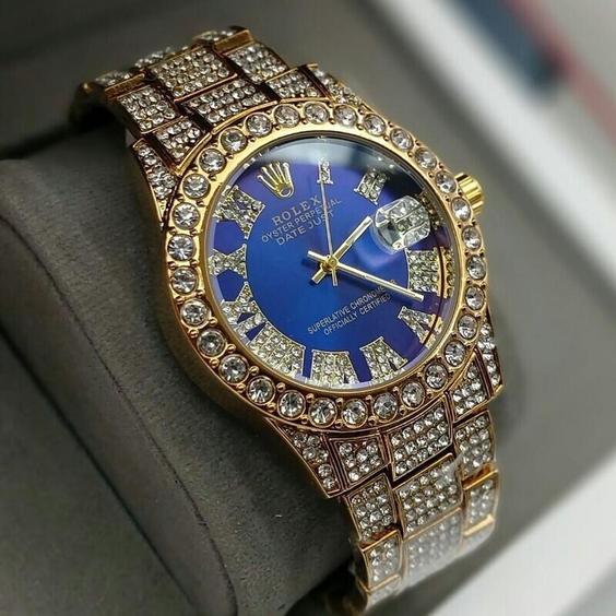 ساعت مچی بند استیل رنگ ثابت فول استون رولکس کیفیت قوی Rolex |باسلام