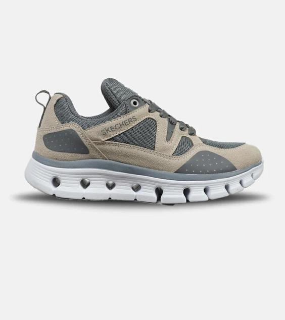 کفش کتانی طبی زنانه و مردانه طوسی کرم SKECHERS element 2.0 مدل 4673|لوزی