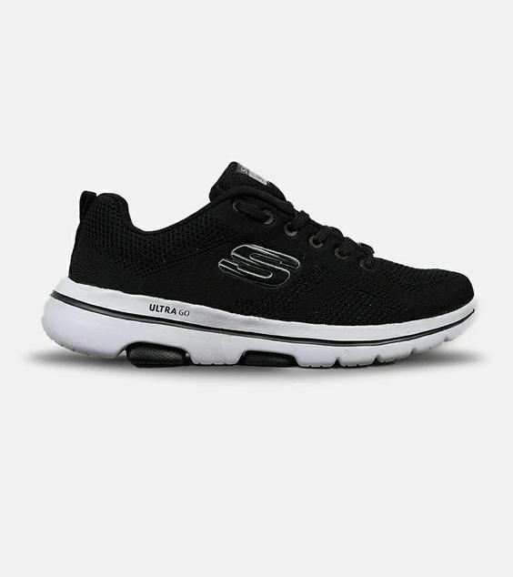 کفش کتانی طبی ورزشی مشکی SKECHERS ULTRA GO مدل 5150|لوزی