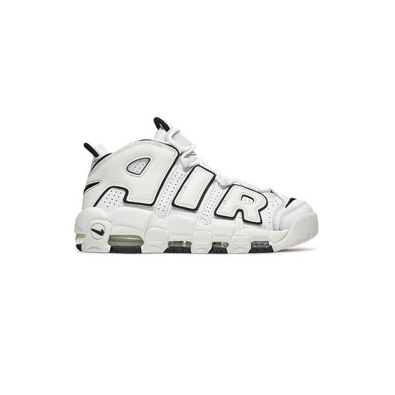 کتونی نایک آپتمپو سفید خط مشکی Nike Uptempo White|کتونی باز