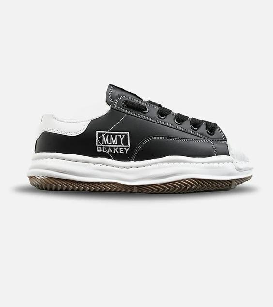 کفش کتانی مردانه مشکی سفید BLAKEY LOW SNEAKER مدل 3087|لوزی