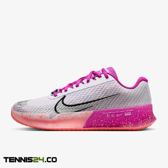 کفش تنیس زنانه نایک NikeCourt Vapor 11 Premium- سفید/صورتی|تنیس شاپ