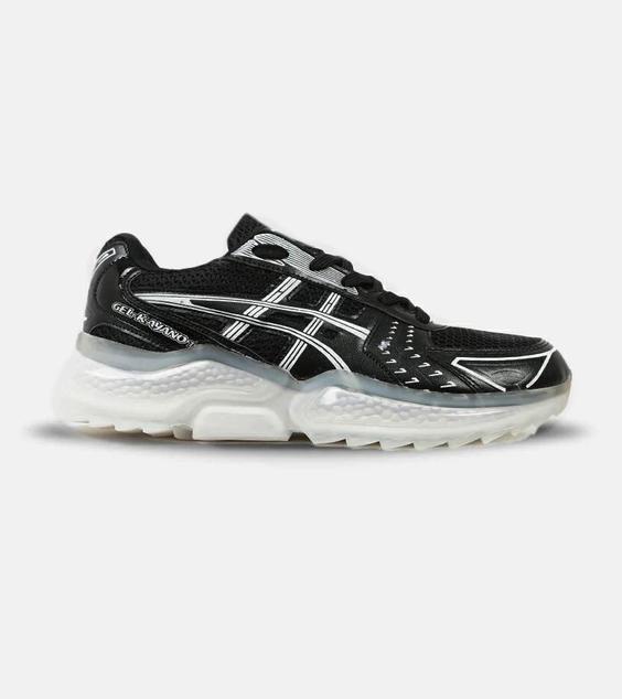 کفش کتانی مردانه مشکی سفید ASICS gel kayano 14 مدل 4411|لوزی