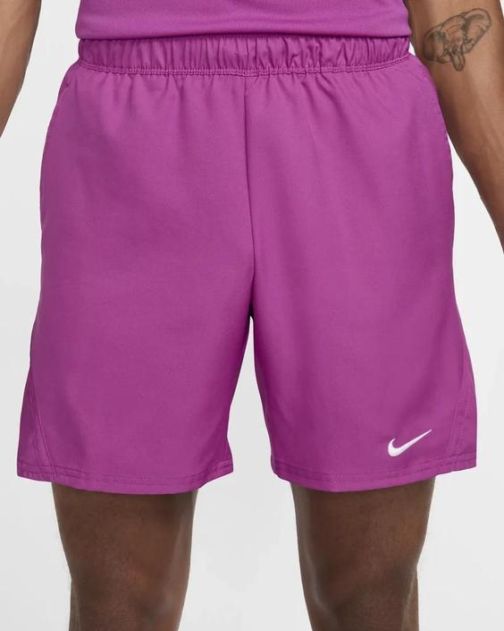 شلوارک تنیس مردانه نایک NikeCourt Victory Dri-FIT 18 cm- بنفش|تنیس شاپ