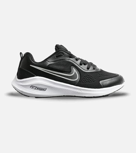 کفش کتانی بزرگ پا مشکی سفید نایک NIKE PEGASUS V10 مدل 3073|لوزی