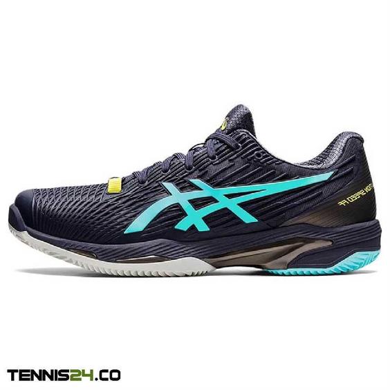 کفش تنیس مردانه اسیکس Asics Solution Speed FF 2 CLAY- سرمه ای|تنیس شاپ