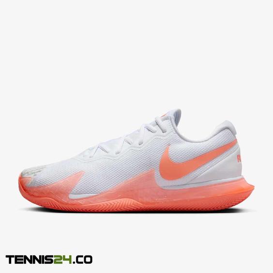 کفش تنیس مردانه نایک Nike Court Zoom Vapor Cage 4 Rafa Clay- سفید/نارنجی|تنیس شاپ