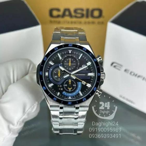 ساعت  مچی کاسیو  ادیفایس casio edifice EQS-920DB-2AV بند استیل رنگ ثابت،مسترکوالیتی |باسلام