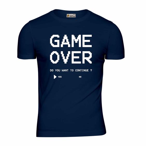 تیشرت آستین کوتاه طرح Game Over|پاتیلوک